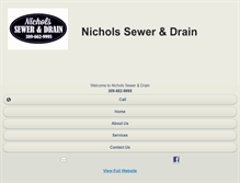 Tablet Screenshot of nicholssewerdrain.com